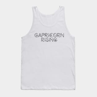 Capricorn rising sign celestial typography Tank Top